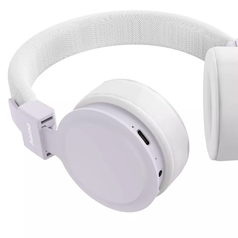 Hama Freedom Lit III Ausinės Belaidės Ant galvos Skambučiai / Muzika USB Type-C Bluetooth Alyvinė, Balta