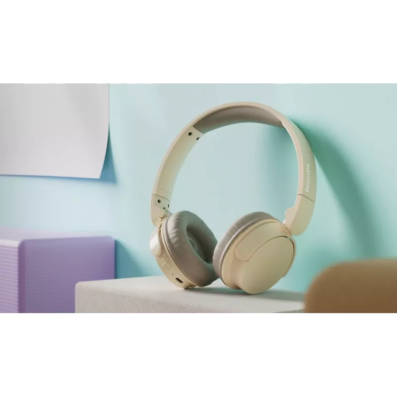 Philips TAH3209BG/00 ausinės / laisvų rankų įranga Belaidė Ant galvos Skambučiai / muzika Bluetooth Smėlio spalvos