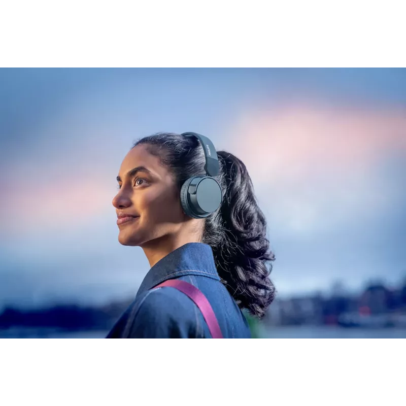 Philips 4000 serijos TAH4209BL/00 ausinės / ausinės su mikrofonu Belaidės Galvos juosta Skambučiai / muzika Bluetooth Mėlyna