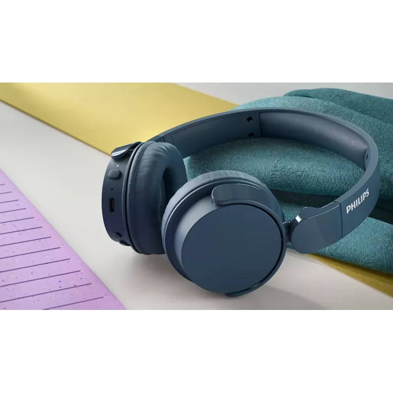 Philips 4000 serijos TAH4209BL/00 ausinės / ausinės su mikrofonu Belaidės Galvos juosta Skambučiai / muzika Bluetooth Mėlyna