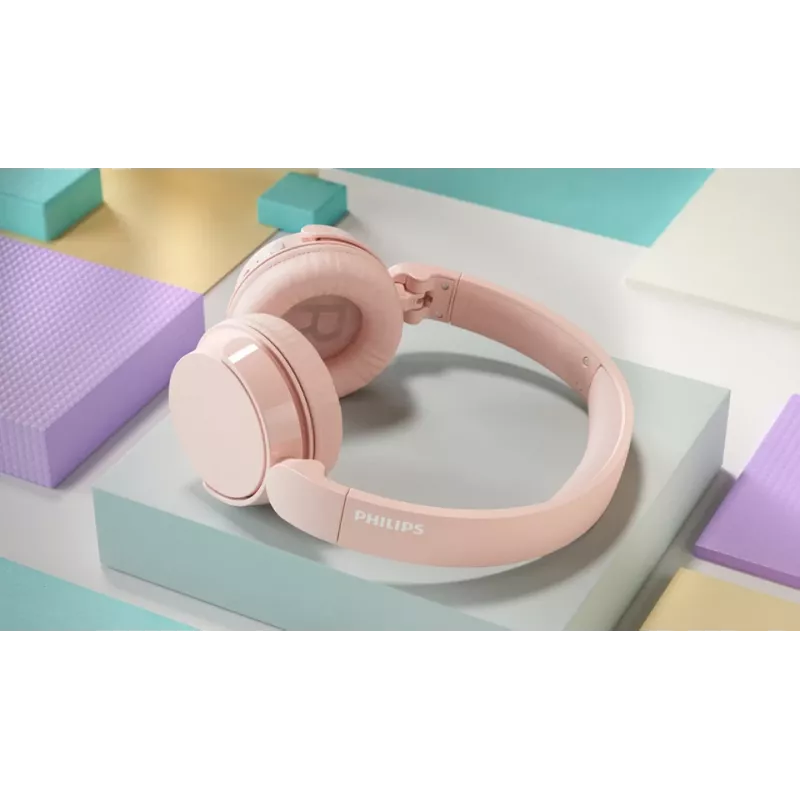 Philips 4000 series TAH4209PK/00 ausinės / laisvų rankų įranga Belaidis Ant galvos Skambučiai / Muzika Bluetooth Rožinė
