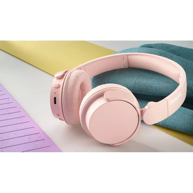 Philips 4000 series TAH4209PK/00 ausinės / laisvų rankų įranga Belaidis Ant galvos Skambučiai / Muzika Bluetooth Rožinė