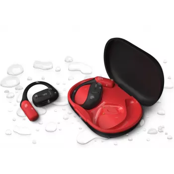 Philips 6000 serijos TAA6709BK/00 ausinės / headset True Wireless Stereo (TWS) Ausų kabliukai Sportinės Bluetooth Juoda, Raudona
