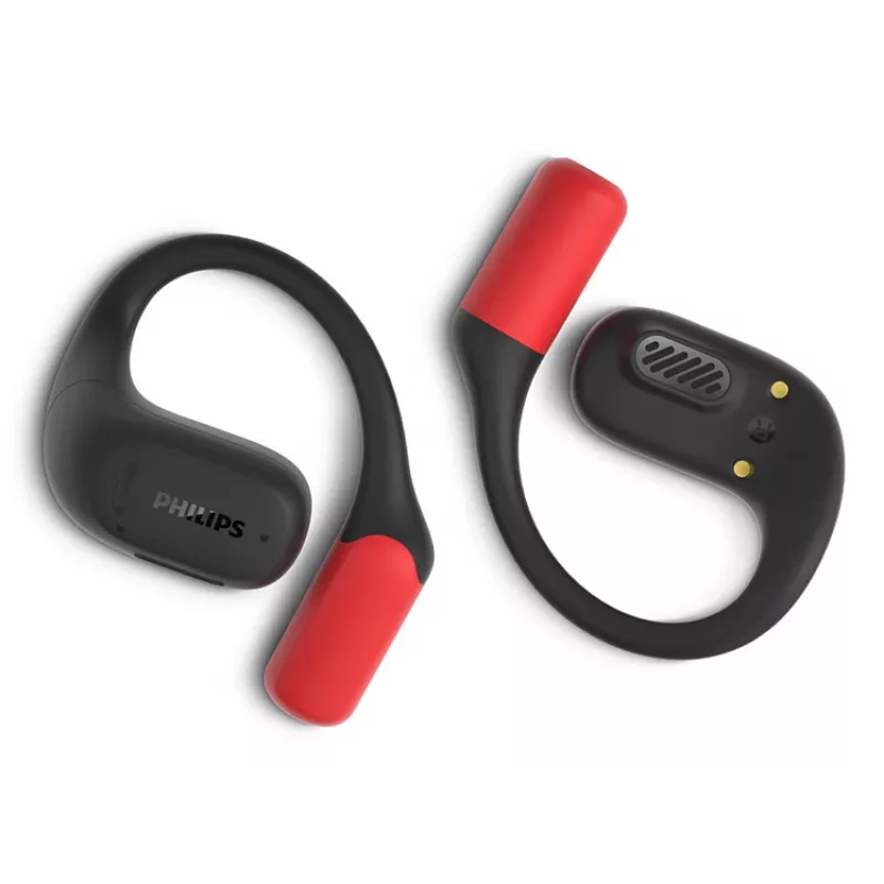 Philips 6000 serijos TAA6709BK/00 ausinės / headset True Wireless Stereo (TWS) Ausų kabliukai Sportinės Bluetooth Juoda, Raudona