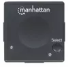 Manhattan HDMI jungiklis, 2 prievadų, 1080p, jungia 2 HDMI šaltinius prie 1 ekrano, automatinis ir rankinis perjungimas (mygtuku), nereikalauja išorinio maitinimo, juodas, trejų metų garantija