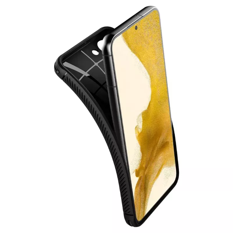 Spigen Rugged Armor mobiliojo telefono dėklas Juodas Galaxy S22 6.1 colio