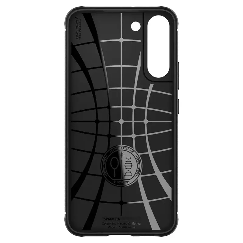 Spigen Rugged Armor mobiliojo telefono dėklas Juodas Galaxy S22 6.1 colio