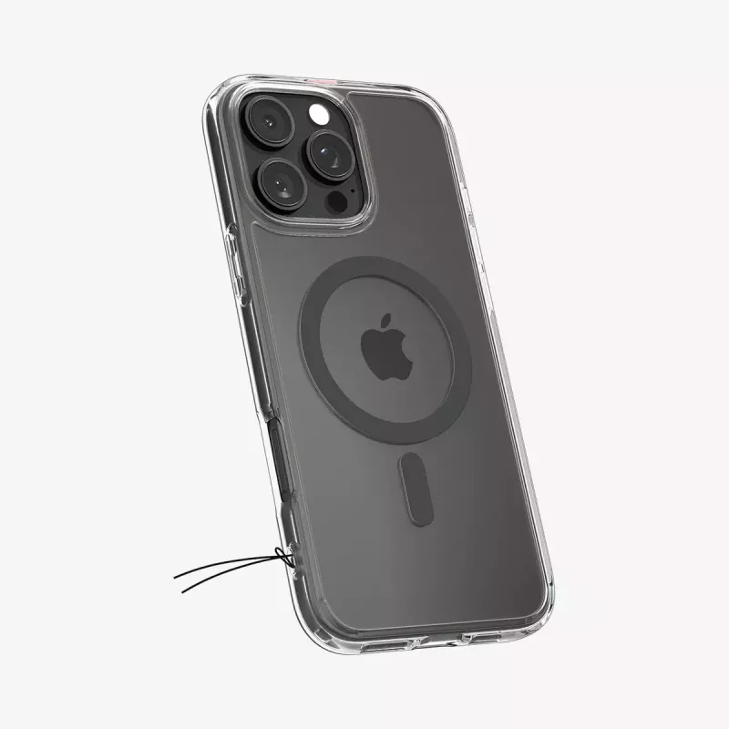 Spigen Ultra Hybrid (MagFit) mobiliojo telefono dėklas Dangtelis Graphite Skaidrus