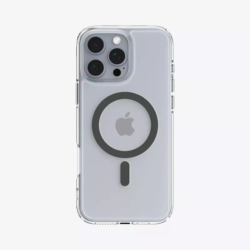 Spigen Ultra Hybrid (MagFit) mobiliojo telefono dėklas Dangtelis Graphite Skaidrus