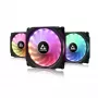 Chieftec CF-3012-RGB kompiuterio aušinimo sistema Kompiuterio korpuso ventiliatorius 12 cm Juoda