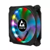 Chieftec CF-1225RGB kompiuterio aušinimo sistema Kompiuterio korpuso ventiliatorius 12 cm Juoda