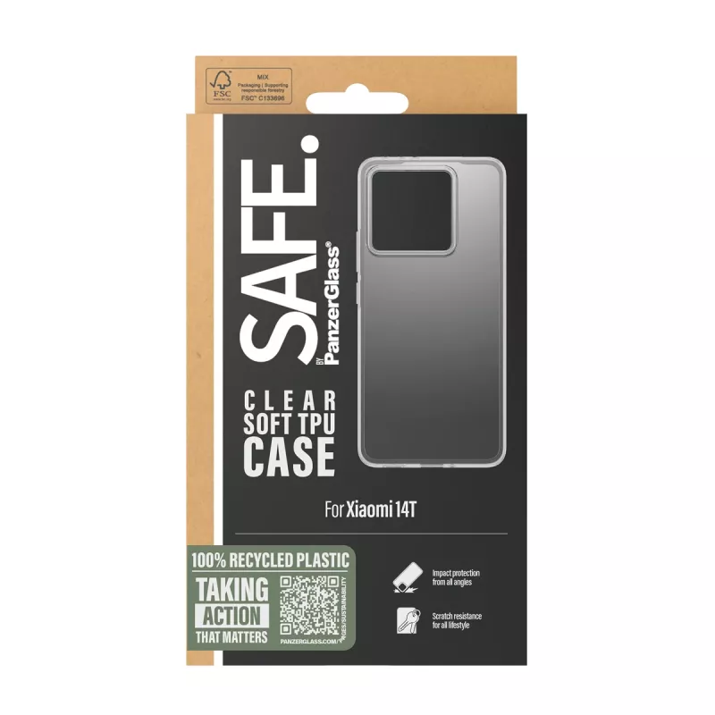PanzerGlass SAFE. by ® TPU dėklas skaidrus Xiaomi 14T
