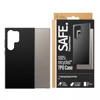 TPU dėklas PanzerGlass SAFE Samsung Galaxy S24 Ultra juodas permatoma apsauga