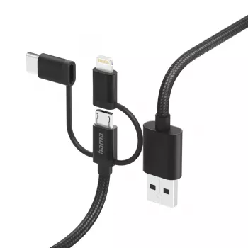 Hama 00201536 USB laidas USB 2.0 1,5 m USB A USB C juodas
