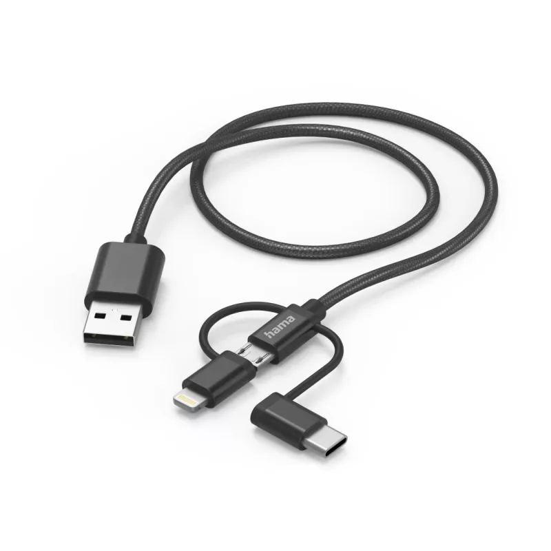 Hama 00201536 USB laidas USB 2.0 1,5 m USB A USB C juodas