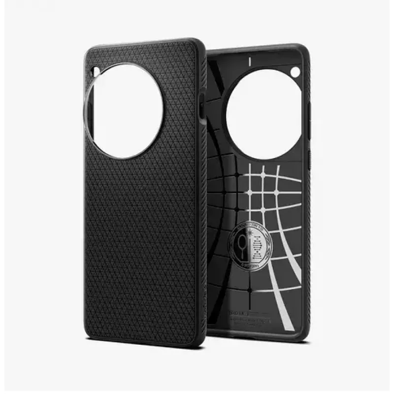 Spigen OnePlus 12 Liquid Air Matte Juoda mobiliojo telefono dėklas 17,3 cm