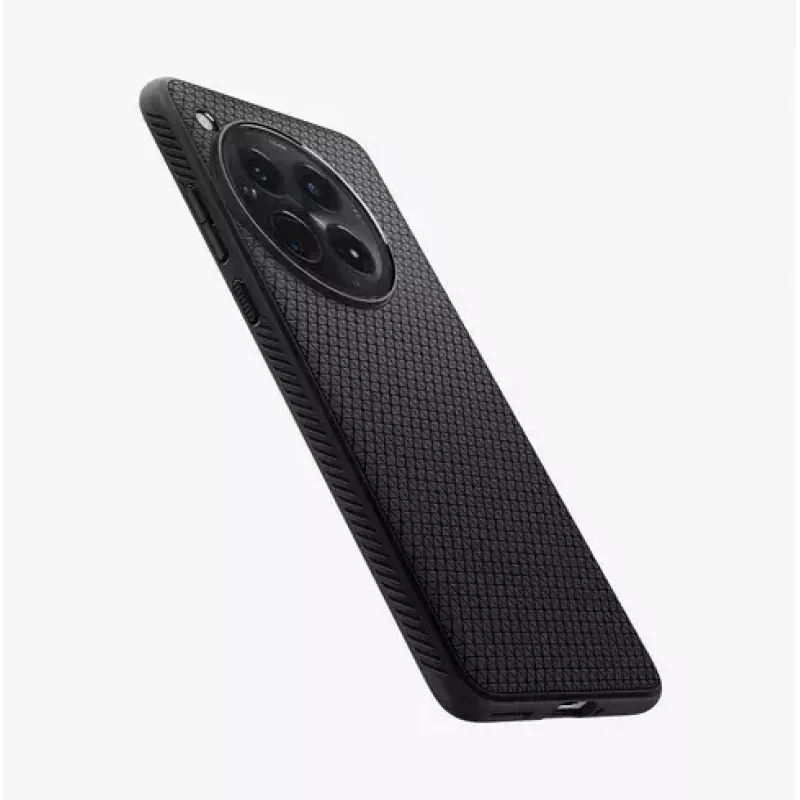 Spigen OnePlus 12 Liquid Air Matte Juoda mobiliojo telefono dėklas 17,3 cm