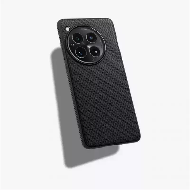 Spigen OnePlus 12 Liquid Air Matte Juoda mobiliojo telefono dėklas 17,3 cm
