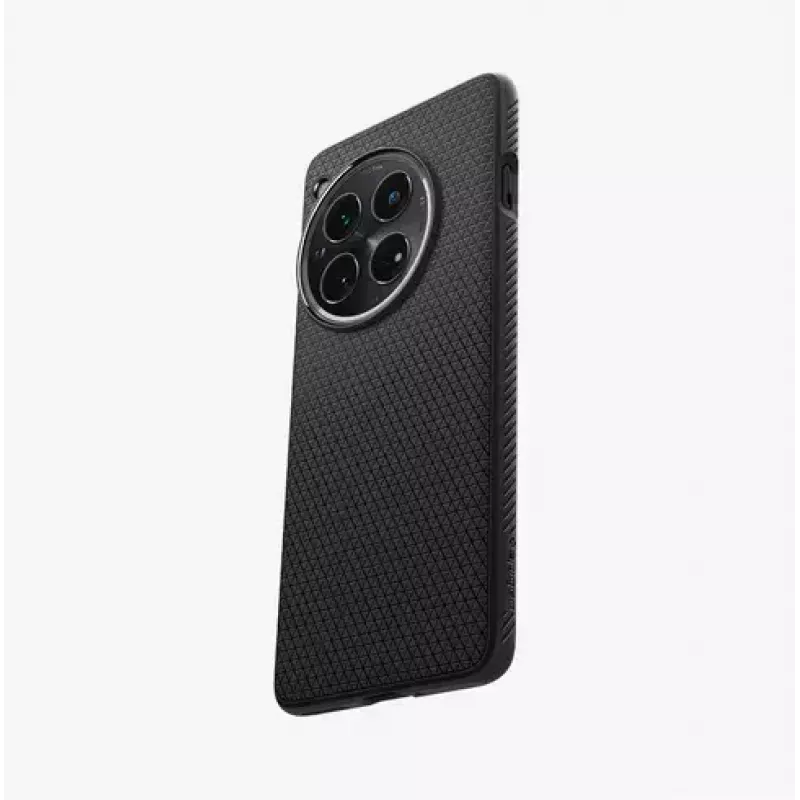 Spigen OnePlus 12 Liquid Air Matte Juoda mobiliojo telefono dėklas 17,3 cm