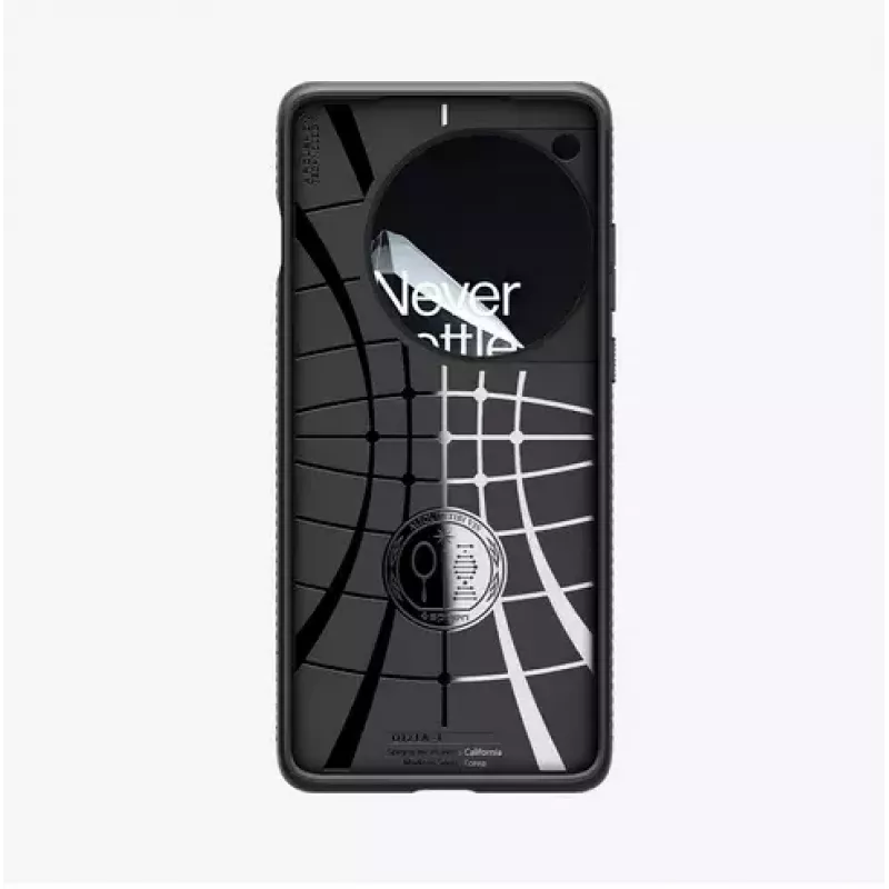 Spigen OnePlus 12 Liquid Air Matte Juoda mobiliojo telefono dėklas 17,3 cm