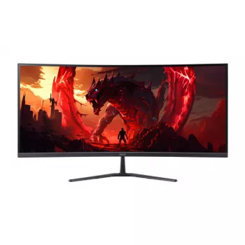 Kompiuterio monitorius Acer ED340CUR X0 34 col. (86,4 cm) lenktas UltraWide QHD 3440 x 1440, 1 ms, LCD, įmontuoti garsiakalbiai, juodas