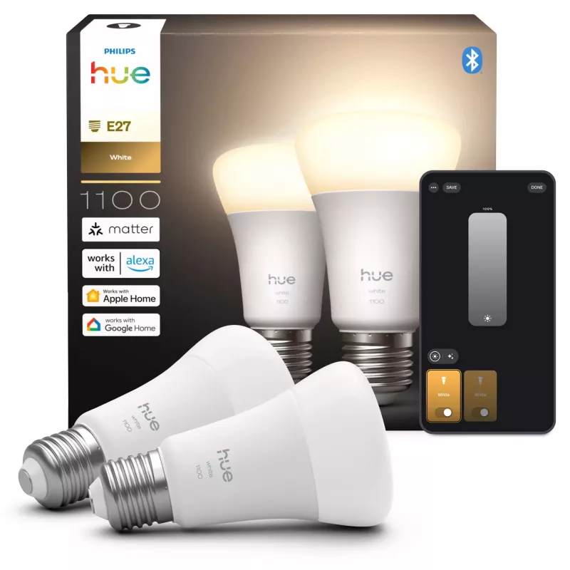 Išmanioji lemputė Philips Hue White A60 E27 1100 Bluetooth Zigbee
