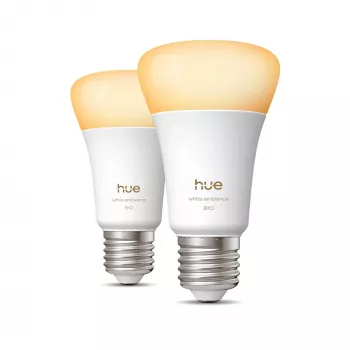 Išmanioji lemputė Philips A60 E27 — Bluetooth/Zigbee, 6 W, 810 lm, balta, 2 vnt. pakuotė
