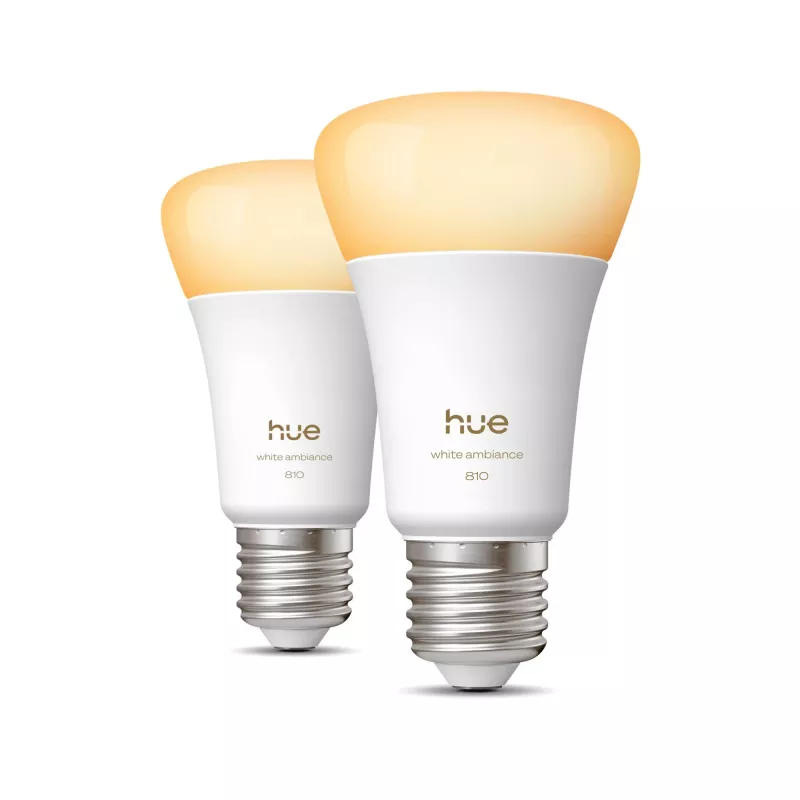Išmanioji lemputė Philips A60 E27 — Bluetooth/Zigbee, 6 W, 810 lm, balta, 2 vnt. pakuotė
