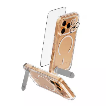Apsauginis dėklas PanzerGlass CARE Feature Kick 3w1 iPhone 17 Pro su stikliniu objektyvo dangteliu