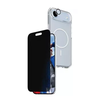 Apsauginis telefono dėklas PanzerGlass CARE, skirtas iPhone 17 Air — Privatumas 3-in-1