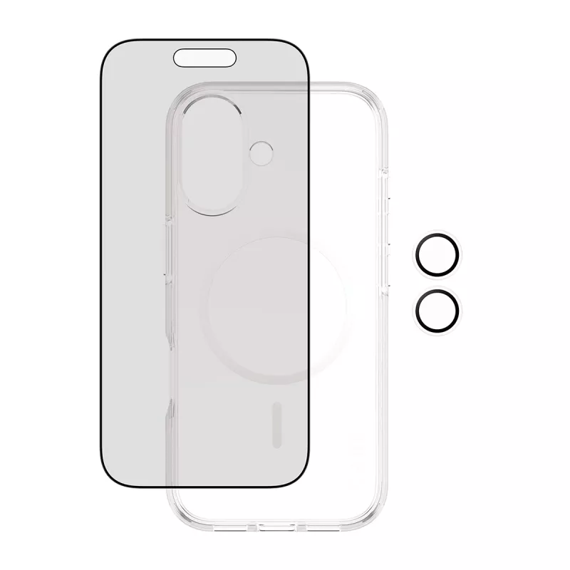 Apsauginis dėklas PanzerGlass Case CARE, skirtas iPhone 17, su privatumo funkcija, 3-in-1 funkcionalumas