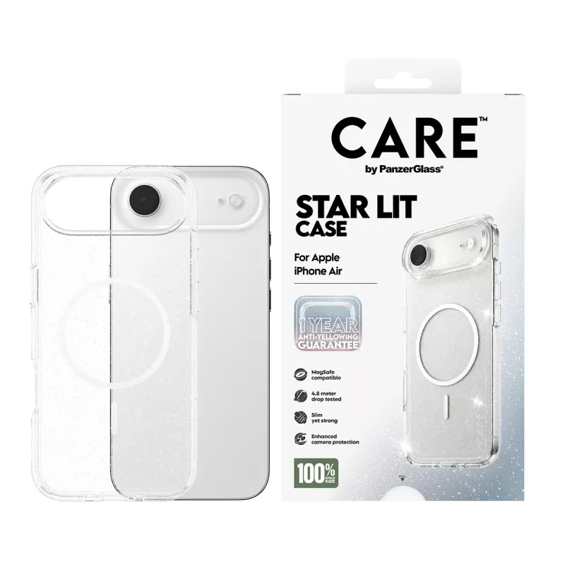PanzerGlass CARE by ® Flagship Case Urban Explorer Star Lit White MagSafe iPhone Air