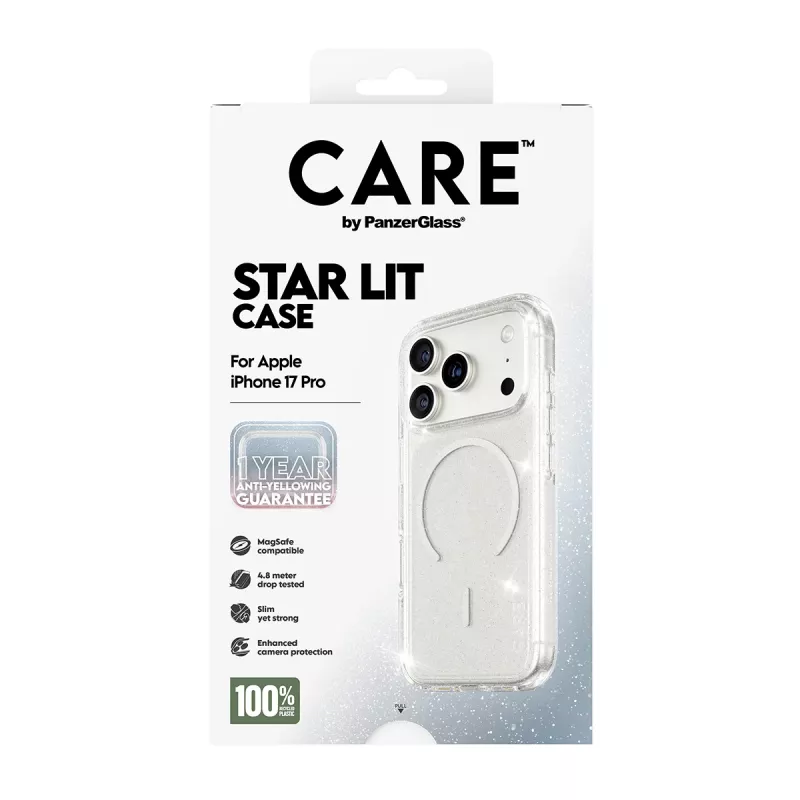PanzerGlass CARE by Flagship Case Urban Explorer Star Lit White MagSafe iPhone 17 Pro