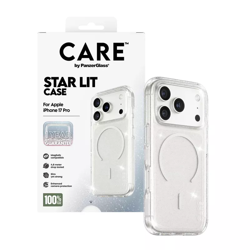 PanzerGlass CARE by Flagship Case Urban Explorer Star Lit White MagSafe iPhone 17 Pro