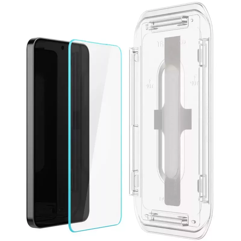 Stiklo ekrano apsauga Spigen Galaxy S24, atspari dulkėms ir įbrėžimams
