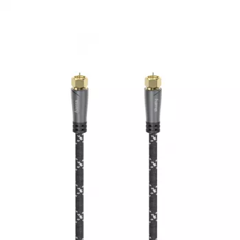 Hama 00205077 bendraašis kabelis 1,5 m F Juoda, Pilka