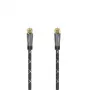 Hama 00205077 bendraašis kabelis 1,5 m F Juoda, Pilka