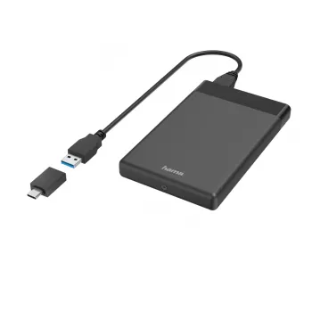 Hama 00200760 saugojimo diskų dėklas HDD/SSD dėklas juodas 2,5 colio