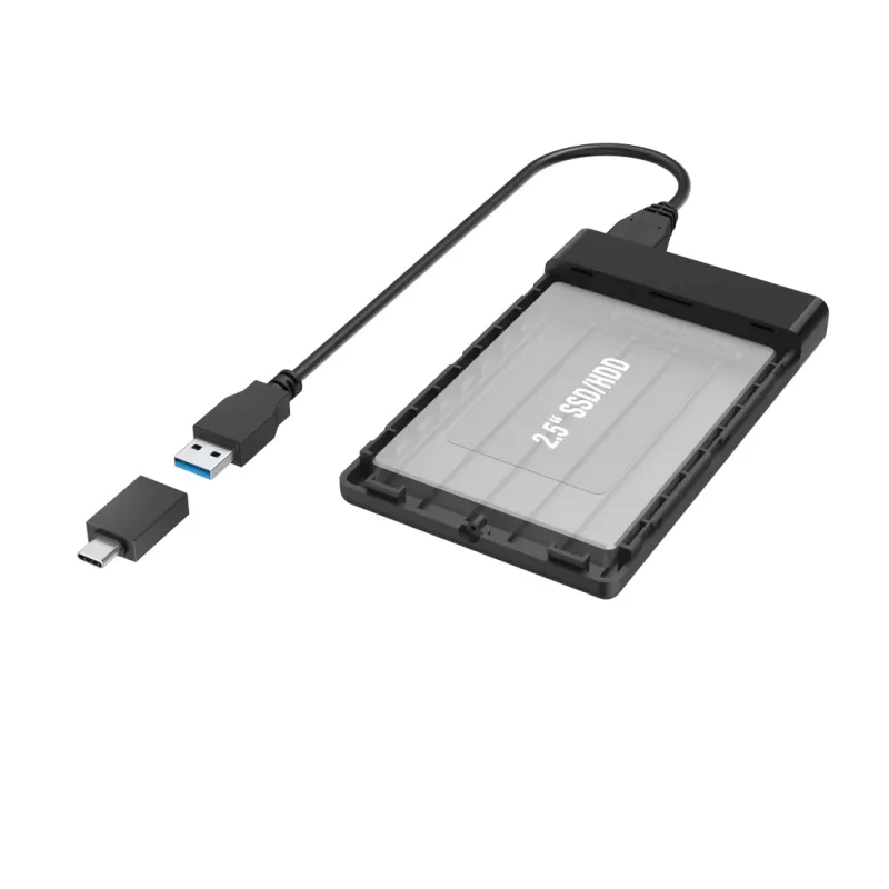 Hama 00200760 saugojimo diskų dėklas HDD/SSD dėklas juodas 2,5 colio