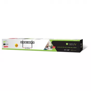 Techly sieninis laikiklis LED LCD televizoriams 42-80 colių itin plonas fiksuotas H400mm ICA-PLB 840