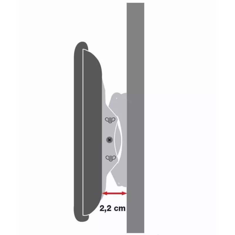 Techly sieninis laikiklis LED LCD televizoriams 42-80 colių itin plonas fiksuotas H400mm ICA-PLB 840