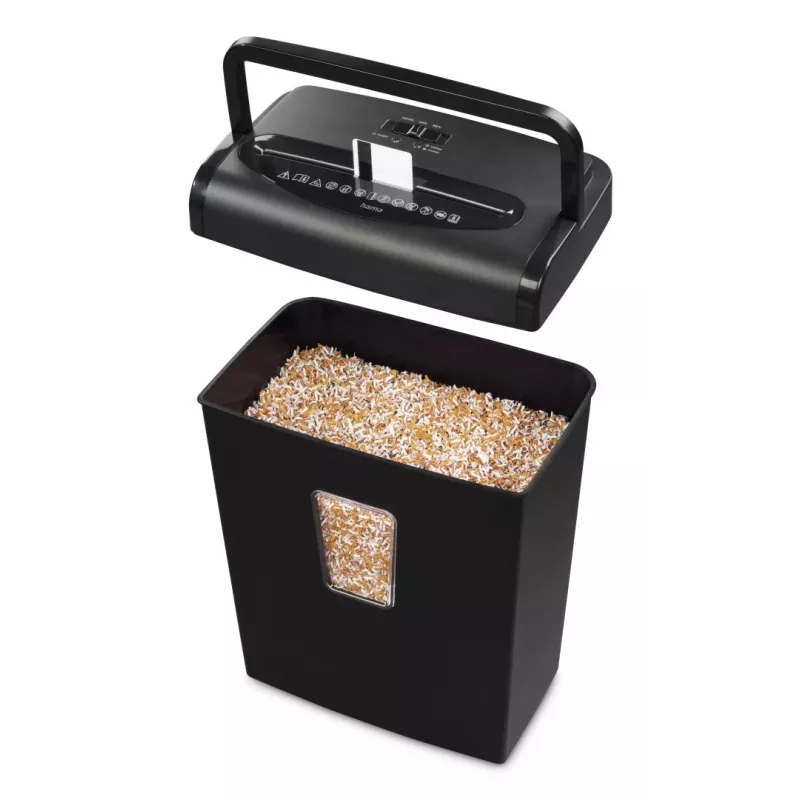 Hama Prime M80 popieriaus smulkintuvas, mikro pjovimas, 68 dB, 22 cm, juodas