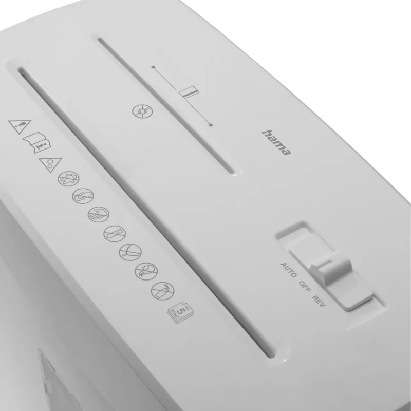 Hama Prime M50CD-W popieriaus smulkintuvas Mikro pjovimo smulkinimas 68 dB 22 cm Balta