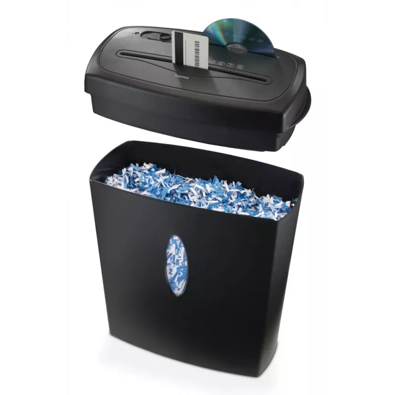 Hama Safe X100CD popieriaus smulkintuvas Kryžminis smulkinimas 72 dB 22 cm Juoda