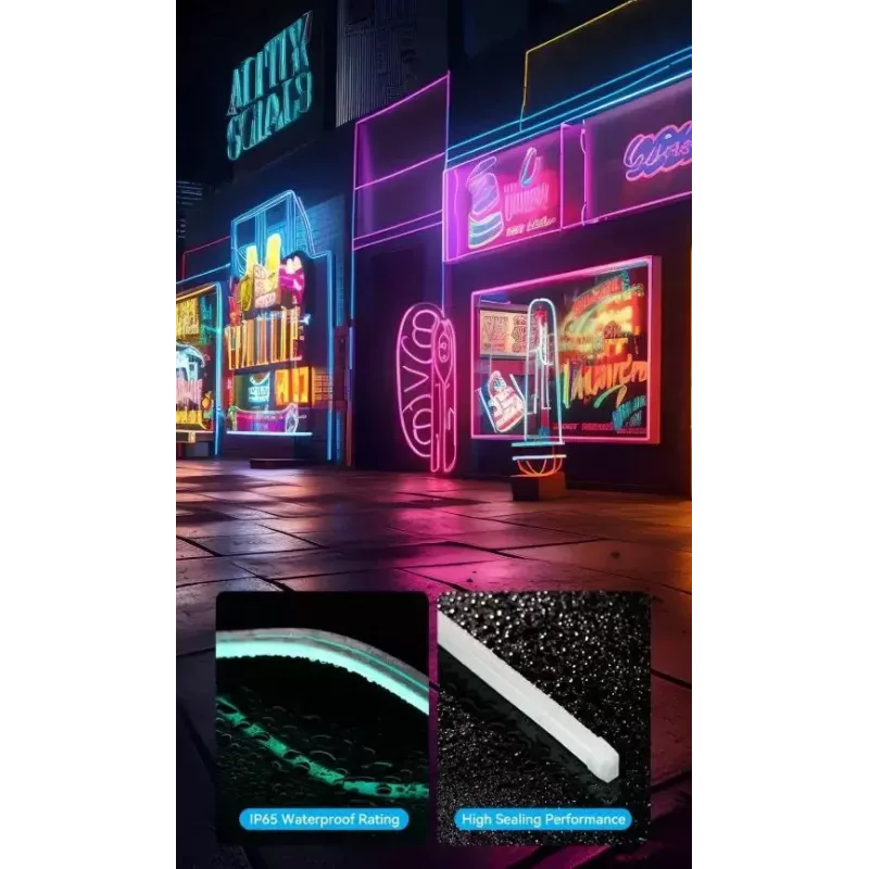 LED neoninė lemputė Vention PAEWJ-EU 5 m, silikoninė, DC 12V, 72 šviesos diodai/m, 15 W, IP65, IR nuotolinis valdymas