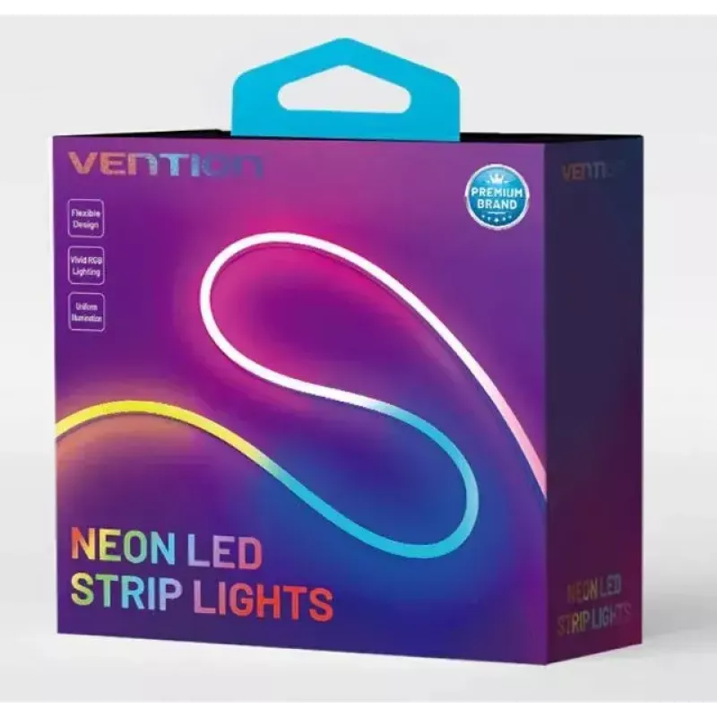 LED neoninė lemputė Vention PAEWJ-EU 5 m, silikoninė, DC 12V, 72 šviesos diodai/m, 15 W, IP65, IR nuotolinis valdymas