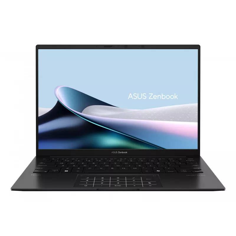 Nešiojamas kompiuteris ASUS ZenBook 14 OLED UM3406KA — 14 colių 3K OLED, AMD Ryzen AI 5 340, 16 GB RAM, 512 GB SSD, Windows 11 Home, juodos spalvos