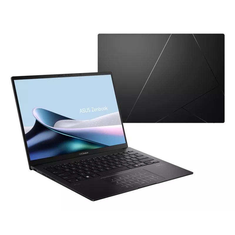 Nešiojamas kompiuteris ASUS ZenBook 14 OLED UM3406KA — 14 colių 3K OLED, AMD Ryzen AI 5 340, 16 GB RAM, 512 GB SSD, Windows 11 Home, juodos spalvos