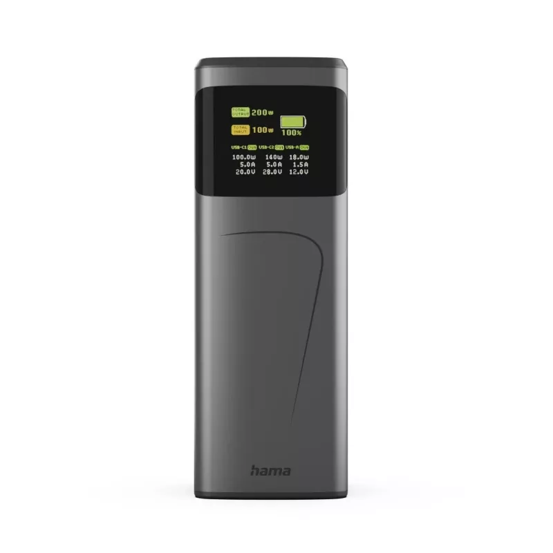 Hama High Power ličio jonų (Li-Ion) 24000 mAh pilka išorinė baterija