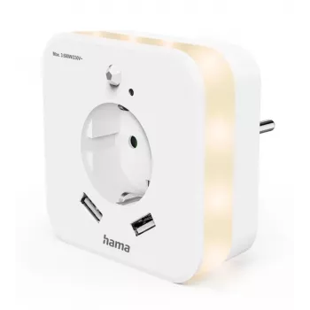Kištukinis naktinis šviestuvas Hama 00223507 šiltai balta LED 3000 K